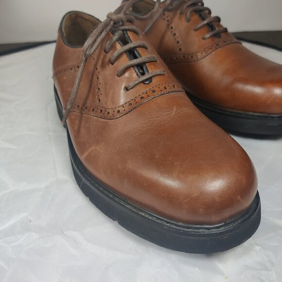 Mens Classic Leather Lace Up Oxfords with Stain Defender Uppers Sz 10 M NWOT main image 6